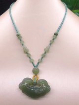 天然石和田石pendant