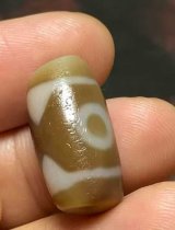 紅朱砂虎牙2眼天珠  非売品