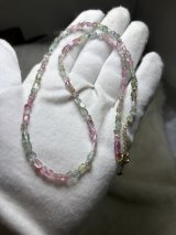 天然石トルマリンネックレス，約4.5mm，長50cm，11.6g  ￥19.880円