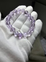 天然石ボリビア産アメジストブレスレット、9.8mm、25.1g　￥10.880円