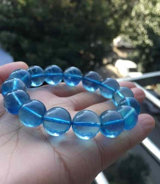 画像1: aquamarine　bracelet　 (1)