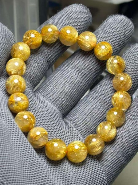 画像1: ルチルクオーツブレスレット (1)