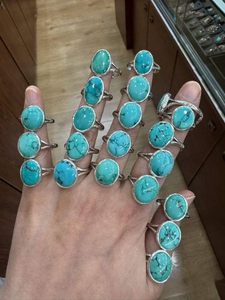 画像1: ターコイズ指輪 (1)