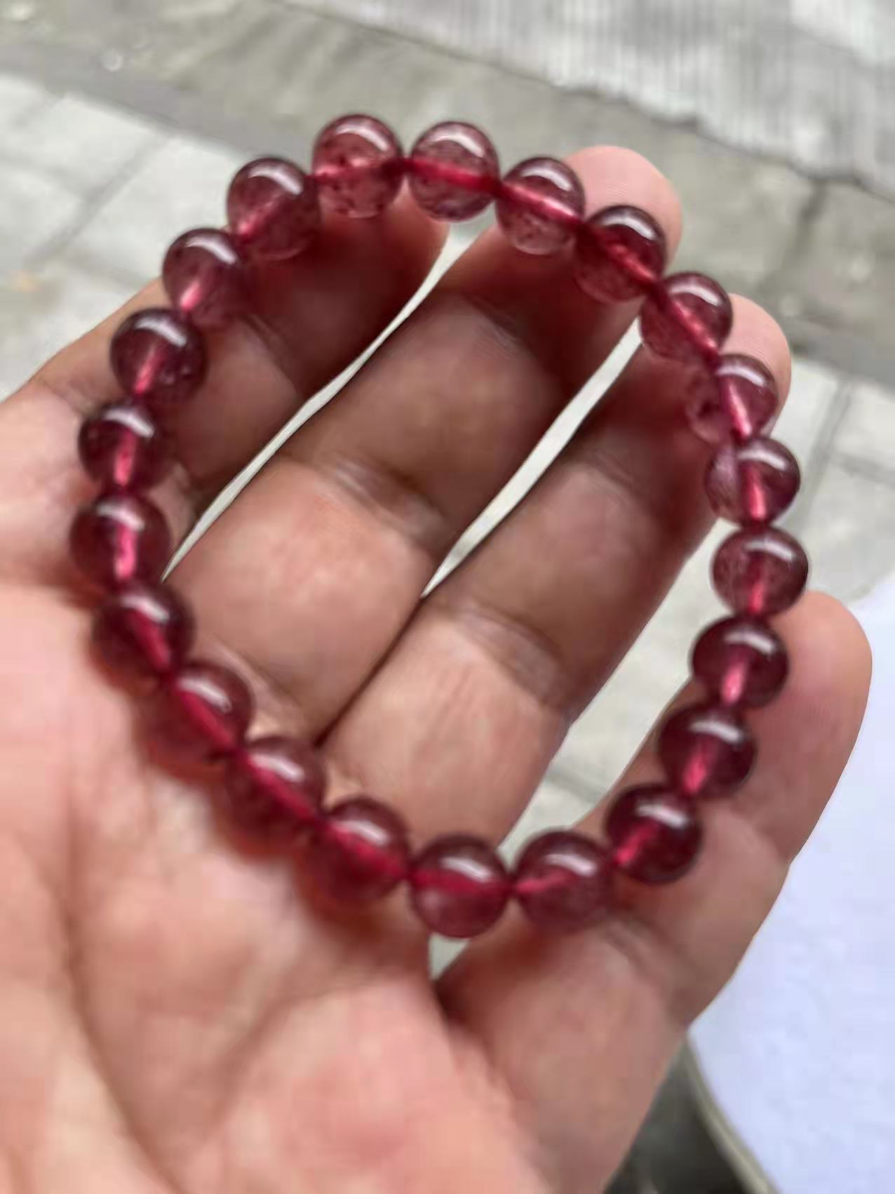 strawberry　quartz　bracelet