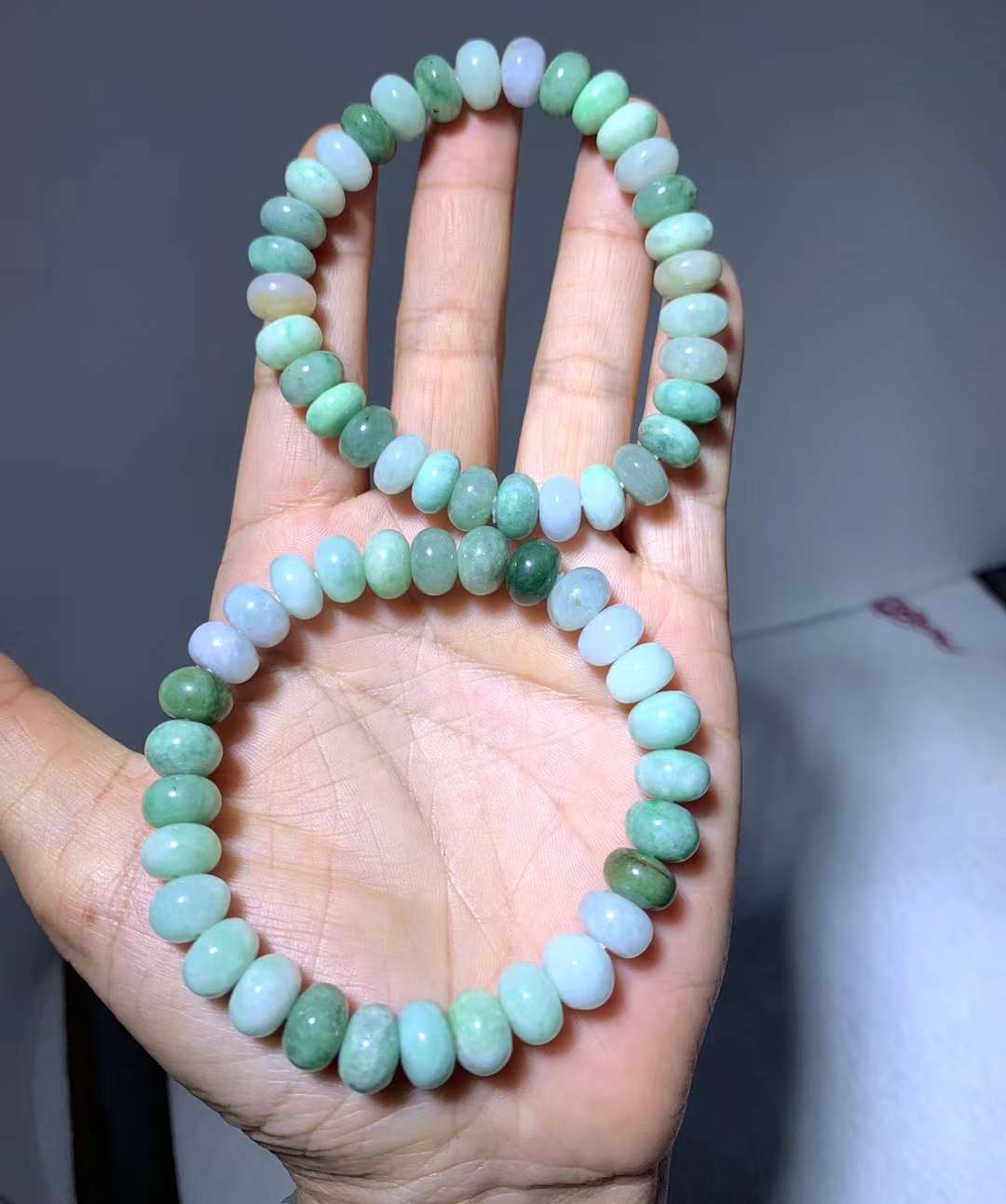 翡翠算盤珠10㎜珠使用
