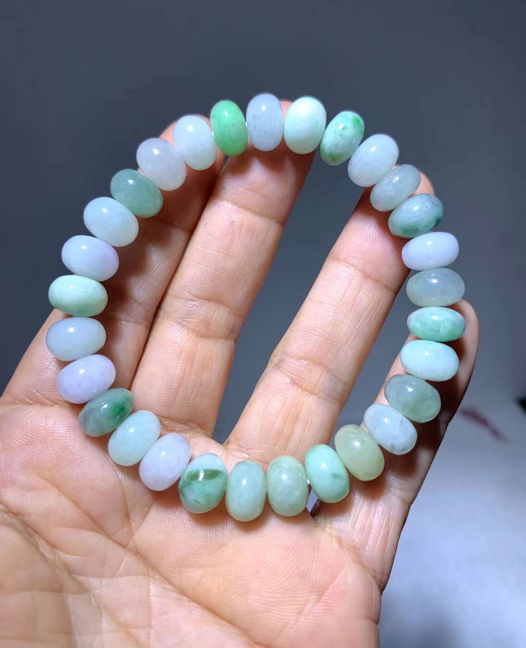 翡翠算盤珠10㎜珠使用