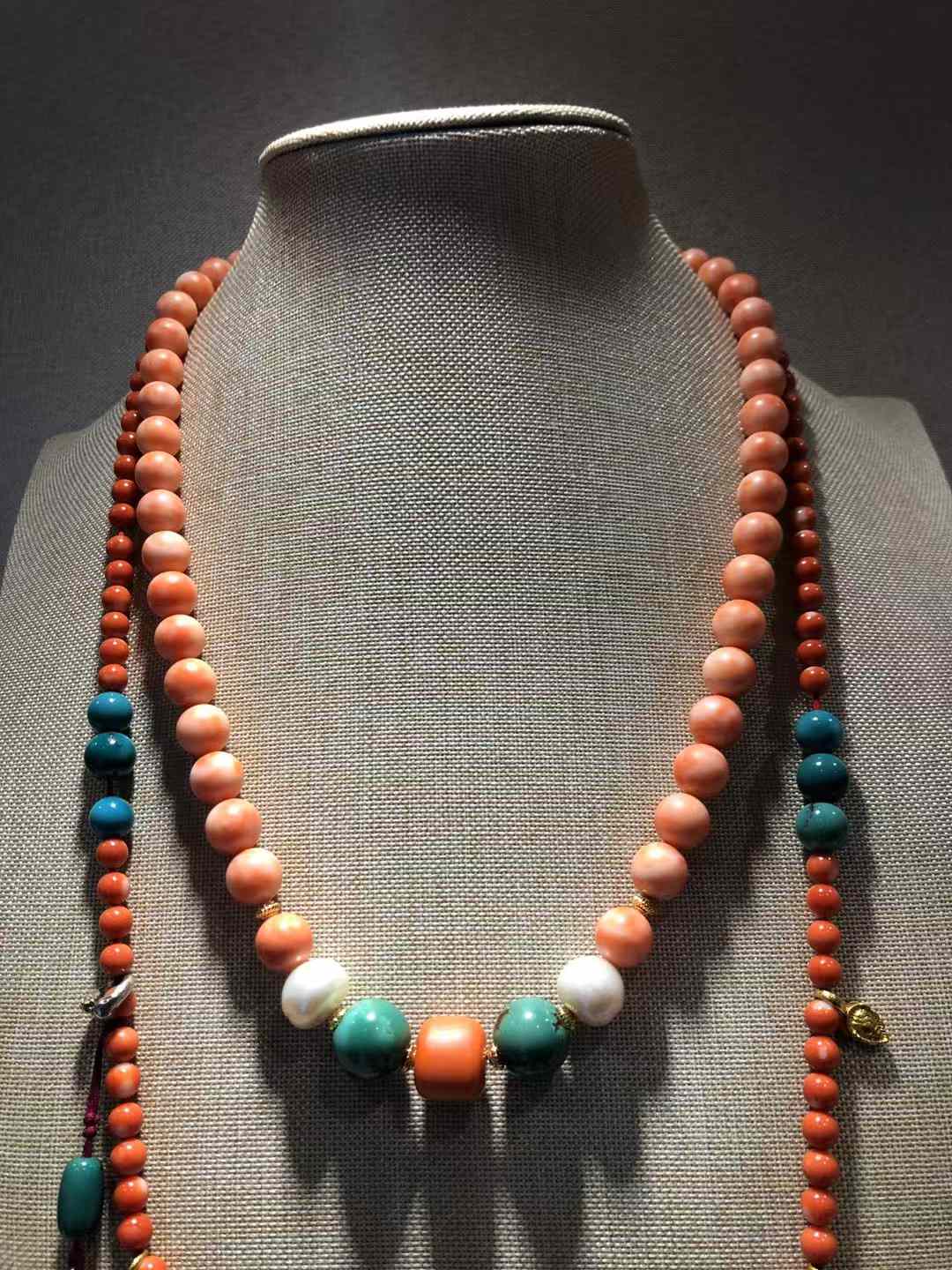 天然珊瑚original　necklace