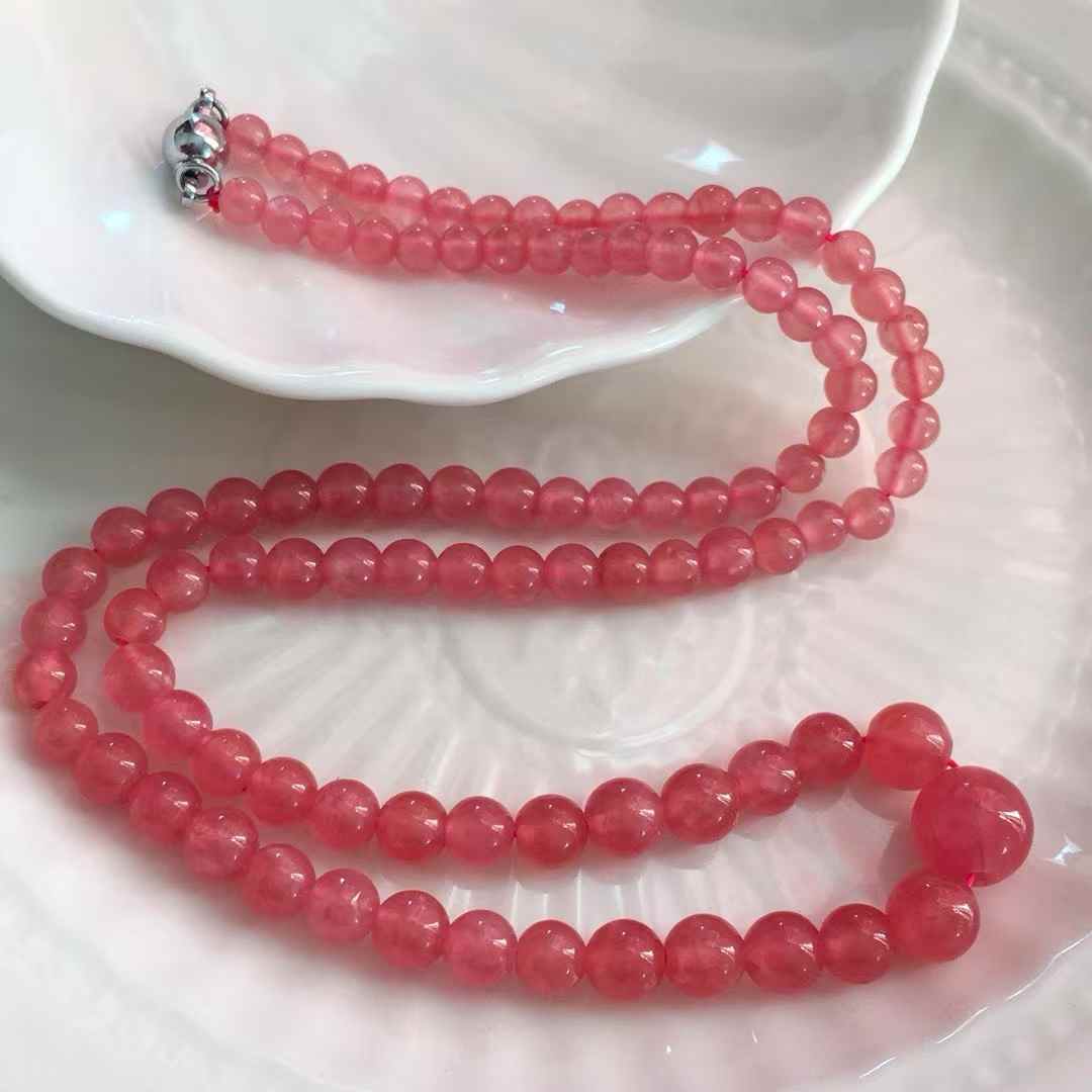 天然石インカローズ　necklace