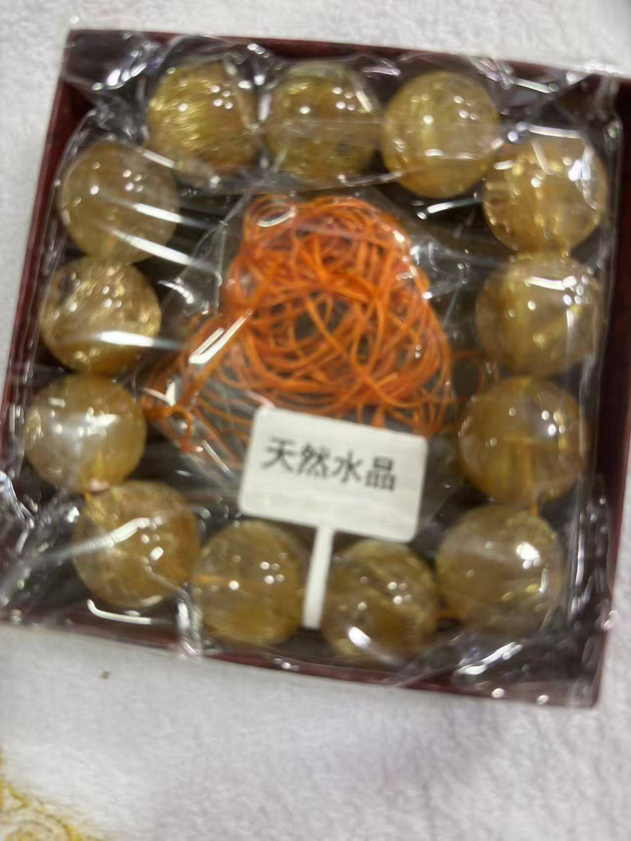 天然石ルチルクオーツブレスレット