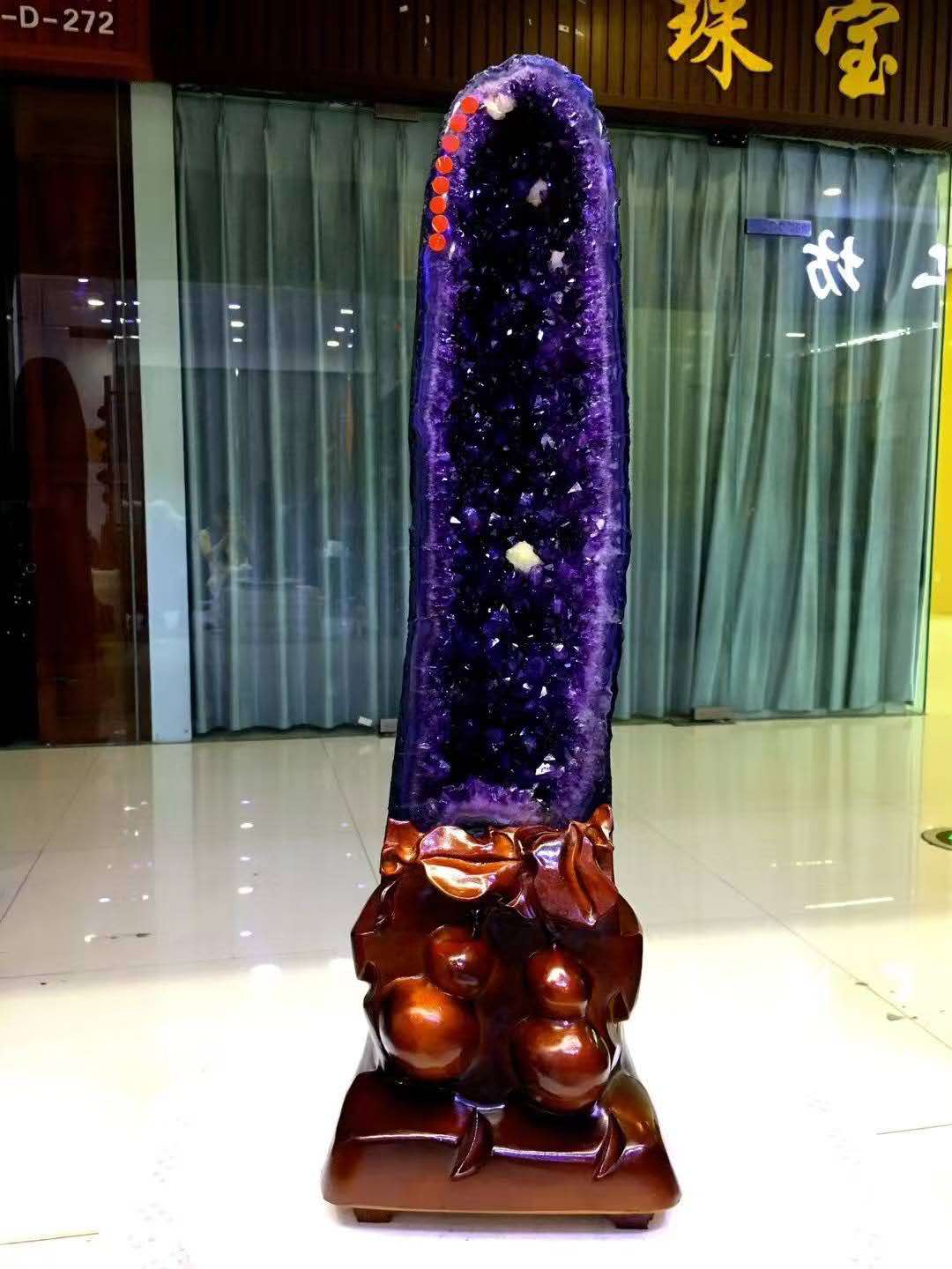 天然石アメジスト置物