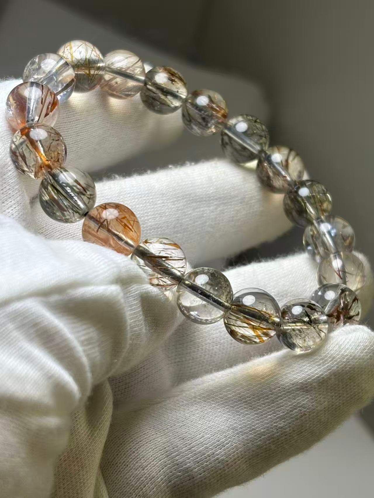 黒金ルチルブレスレット