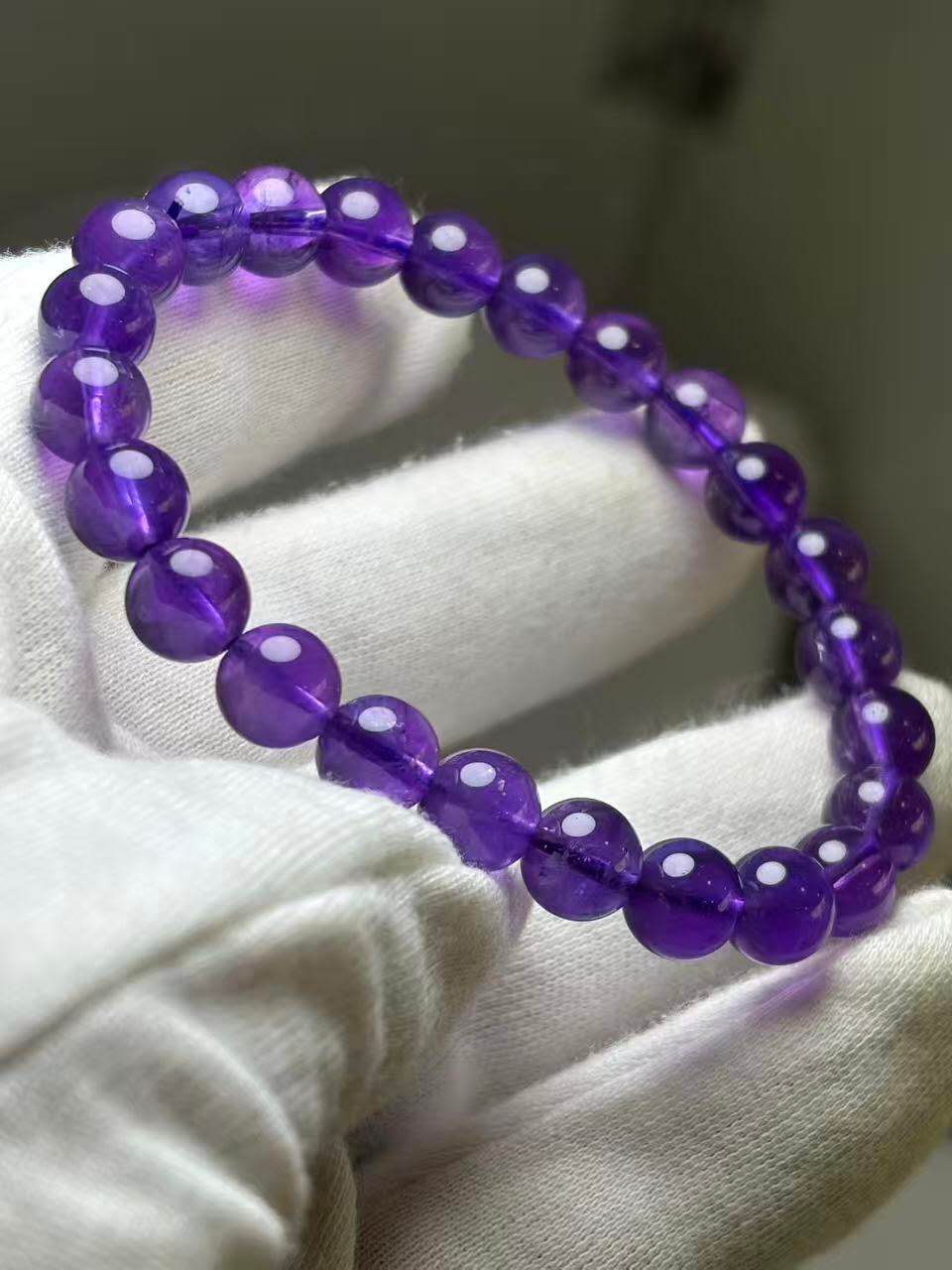 天然石アメジストブレスレット