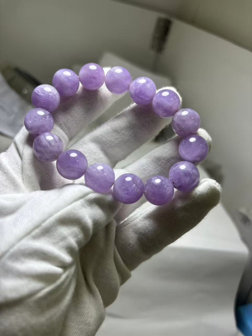 天然石ラベンダーアメジストブレスレット